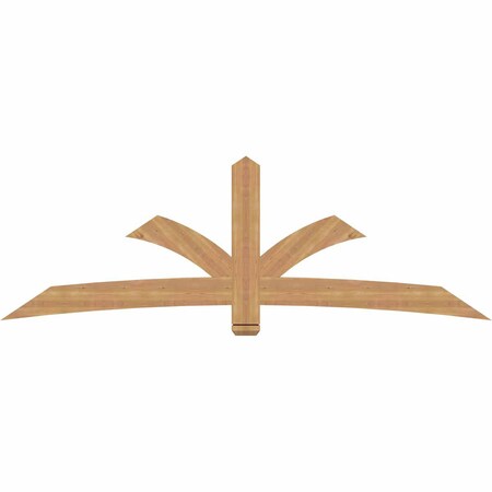 Ekena Millwork Davenport Timber Gable Bracket, Western Red Cedar, 96"W x 32"H x 1 1/2"D x 5 1/2"F, 8/12 Pitch GBW096X32X0206DAV00SWR